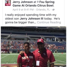 Proud of my FAM! People love to criticize and talk behind your back until you make it. Big Jerry moved in silenced and is a prime example of what dedication, grind, and being humble is all about that’s how its suppose to be! #FSU #Coach #GreatCharacter